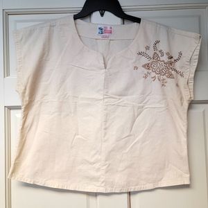 Vintage 1960s embroidered top